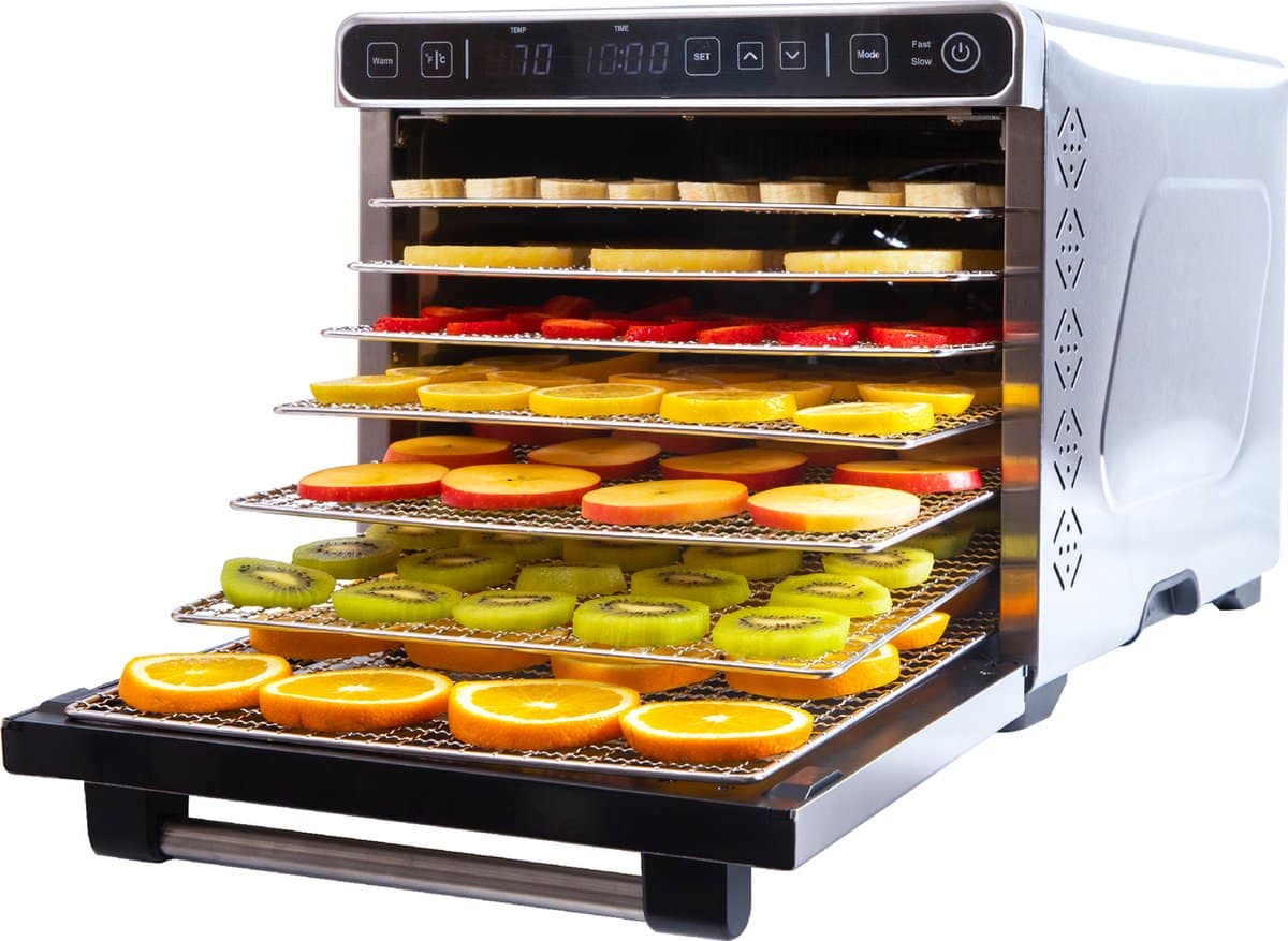 SILVERCREST® Voedseldroger - 250W - Trays: 28,5 Cm - Voor Het Drogen Van Vruchten Groenten Kruiden Vlees En Vis SILVERCREST® Voedseldroger - 250W - Trays: 28,5 Cm - Voor Het Drogen Van Vruchten Groenten Kruiden Vlees En Vis